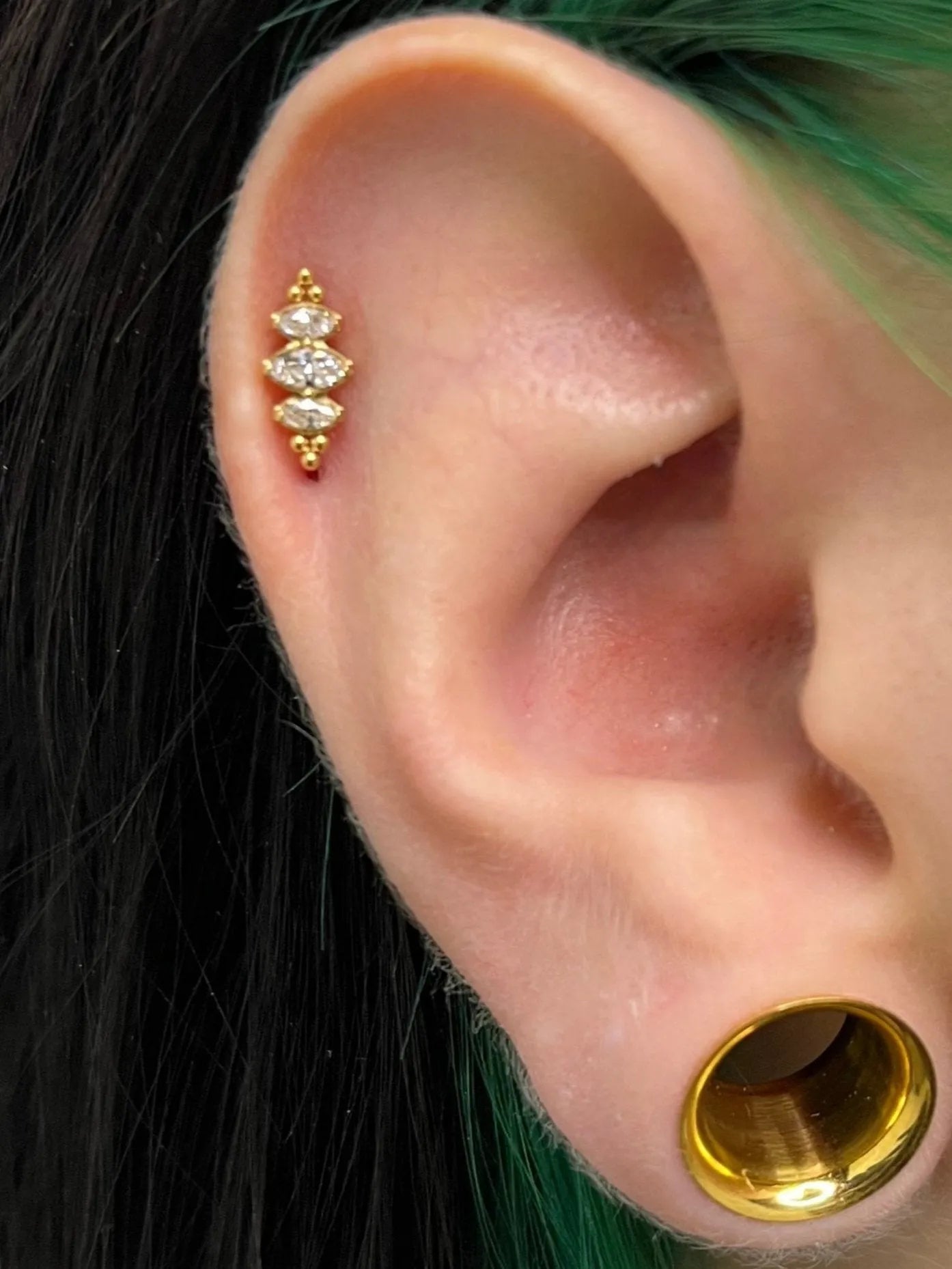 Titanium Push Pin Flat Back Stud - Beaded Beauty