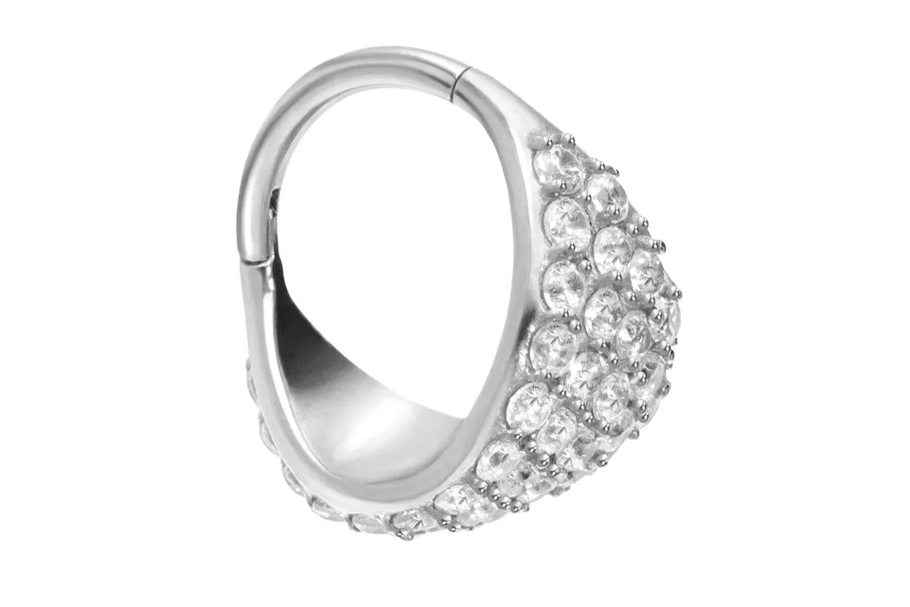 extravagant hoop for cartilage and conch piercings