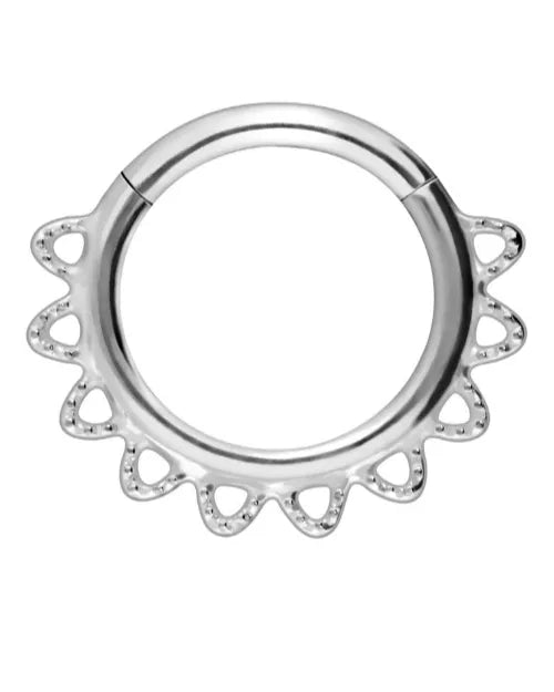 non-tarnish daith jewelry featuring a dainty design