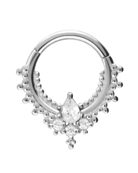 stainless steel daith jewelry featuring a unique design
