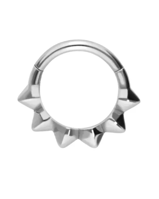 daith or septum jewelry featuring an edgy design