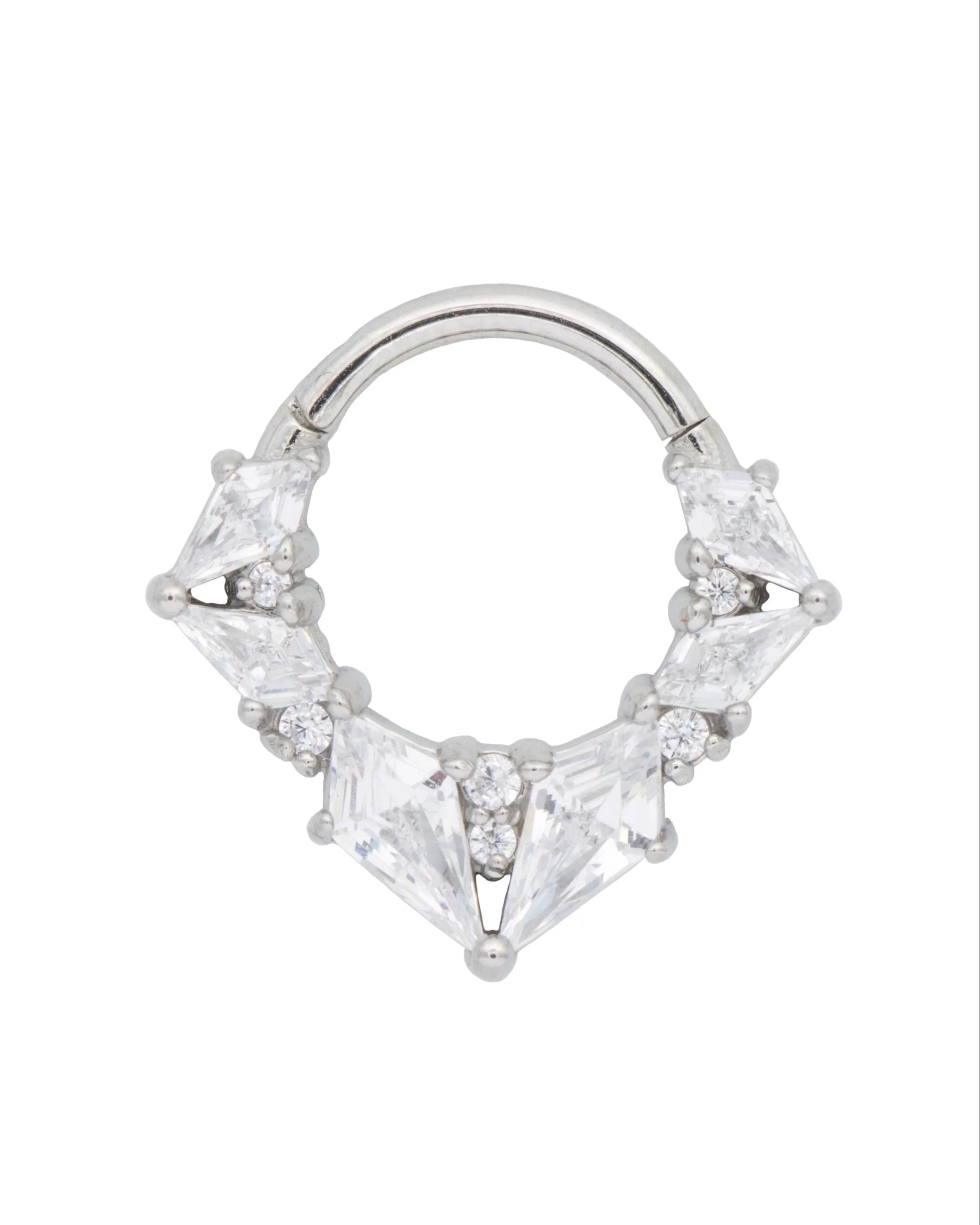 septum & daith jewelry featuring an extravagant crystal design