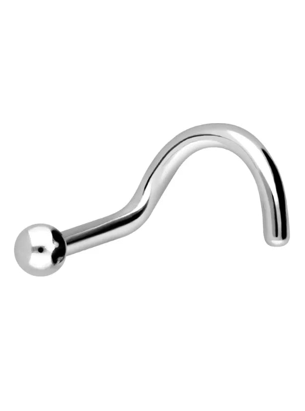 hypoallergenic nose ring with a dainty ball design