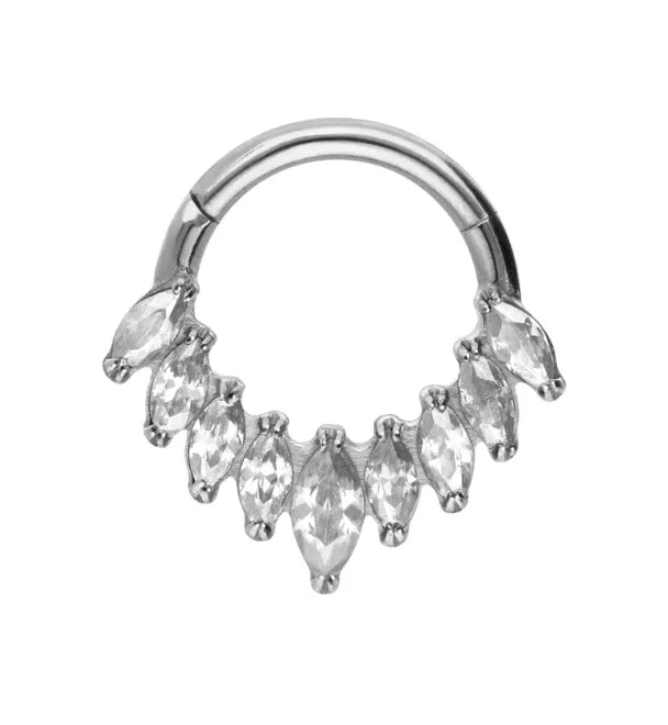 daith jewelry featuring an unique crystal design