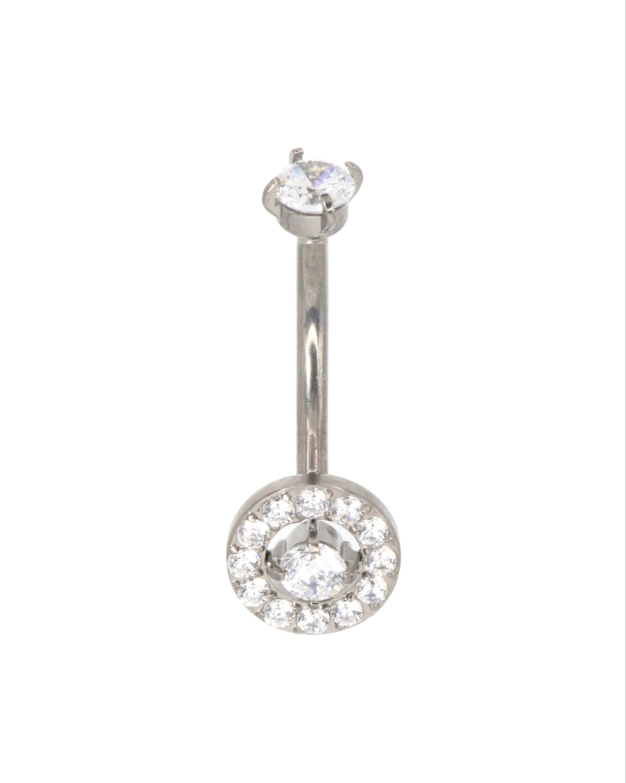 titanium rook piercing jewelry with a sparkly design
